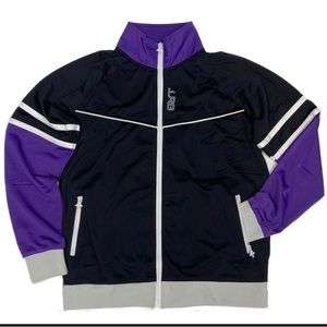 LRG TRANSFER TRACK JACKET / COLOR: BLACK, PURPLE